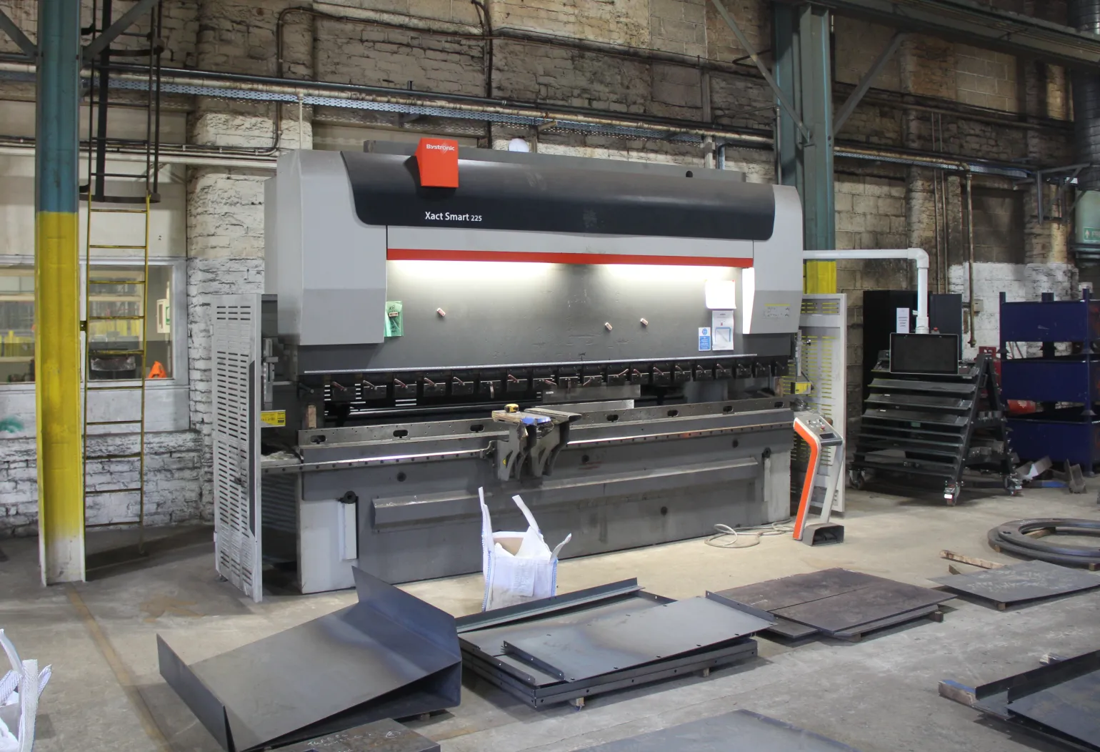 The Bystronic Xact Smart 225 plays a vital role in delivering precise and efficient steel folding services. This advanced press brake machine is designed to handle a wide range of metal folding applications. Thanks to our steel folding company’s use of this trusted machine, each component we produce meets the exact specifications required by our clients.
